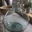 LARGE RECYCLED BLUE GLASS VASE