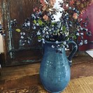 BLUE CERAMIC JUG