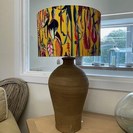 LARGE TERRACOTTA LAMP BASE